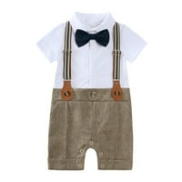 Dječačka odjeća set Set Toddler Bela košulja bez rukava za skok prsluk COATS Child Dečiji Gentleman