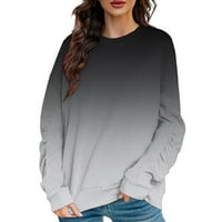 SNGXGN duks za žene casual solid color crewneck pulover udobni džemperi odjeća za jesen zimske dukseve