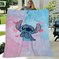 Stitch crtani pokrivač super mekani tumbi za oca mamu