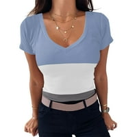 Ženske ljetne majice kratkih rukava izlažu majice Fahsion grafički casual labavi montirani trendy vrhovi
