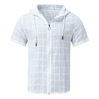 Košulje za muškarce Ležerne prilike kratkih rukava sa zatvaračem za zatvaranje majica sa čvrstim majicom