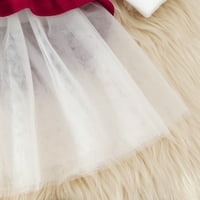 Youmylove haljine za djevojčice Toddler Baby Kids Girls odijelo božićne mrežice dugih rukava kaišne