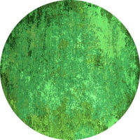 Ahgly Company u zatvorenom okruglom orijentalnim zelenim prostirkama zelene industrijske površine, 3 'okrugla