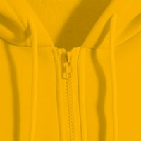 HHEI_K Hoodies zip up dukseve žene prevelike duksere sa džepom s kapuljačom s dugim rukavima