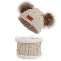 TODDLER Winter kape za dječje dječake Dječji pletene toplo skijanje pompom Kids Hat 0- mjeseci nema poljupca za bebe šešir