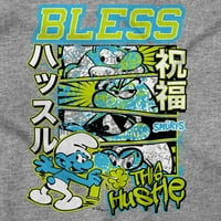 Smurfs kanji blagoslovi duks hustle hoodie žene za žene bristne marke 5x