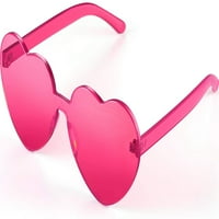 Sunčane naočale bez riskih sunčanih naočala u obliku morskog naočala u trendu prozirnim bombonskim bojama za zabavu, zaklon za zabavu, sunčane naočale u obliku srca