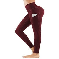 Beiwei žene lagane rastezanje joga hlača s džepovima meke atletske tanke hlače za joga vježbanje trčanja