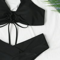 Gubotare bikinis za žene ženski Halter Thong bikini Top String Micro Triangle Bikini Top kupaći kostim,