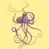 Reverse pijani hobotnici muški banana krem ​​žuta grafička grafika - dizajn ljudi