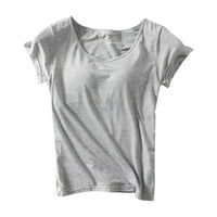 Donje rublje Žene Žene Čvrsta boja košulja na košulji od dna kaša Yoga Dno majica Ženski tenk gornji