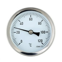 Moobody horizontalni termometar za biranje od aluminijskog temperature 0-120 ° C BSP prečnik vijaka