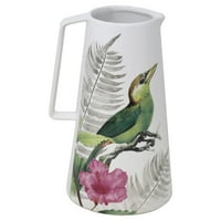 Sagebrook home bijela ptica i cvjetna vaza