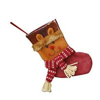 Mašinski božićni čarape ELK Snowman Star Man Image Poklon pakiranje ukrasa ukrasa ukrase pribavljače postojeće torbe