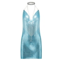 Sequin Glitter haljina ženski lančani kamen za rinestones kauč karoserije BADCON BACKLESS Besplatno