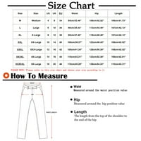 Ausyst teretne hlače za muškarce plus veličine Muškarci Solid casual modne dugme-zip multi-džepne ravne točake tereta