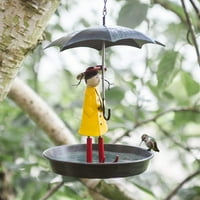 Novene feeder Metal viseći lanac i kišobran za uvlačenje ptica Dvorišni klirens