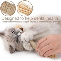 Destipetičke igračke za mačke mače zube igračke za čamce prirodne žvakalice za čišćenje zuba za kućne