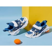 TENMI djeca lagani treneri Sportske prozračne ravne tenisice Udobne atletske cipele Plava bijela 9c