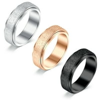 Briana Williams Anksioznost prstena za žene nehrđajući čelik Spinner prstenovi za unise u rođendan veličine 6