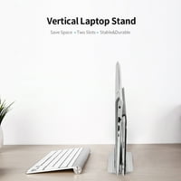 Goolrc vertikalni laptop stalak za laptop aluminijumske laptop Podesiva polica za prenos računala za