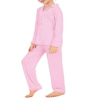 Prednjeg swwalk-a Životinjski print PJS rever Ležerni salon odijela dječja djevojka noćna odjeća za spavanje