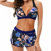 Ženski kupaći kostimi Bikini set labavi fit cvjetni štampio dva kupaća odijela
