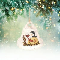 Tepsmf kovano željezo zvono božićne ukrase privjesak Božić ukrasi stablo stare snježne zvone viseći