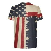 Muške patriotske majice Havajske ljetne majice Američke zastave Grafičke majice za muškarce Print Sport