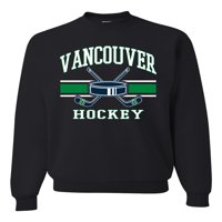 Wild Bobby Grad Vancouver Hokej Fantasy Fan Sports Unise Crewneck Duks, crna, 4x-velika