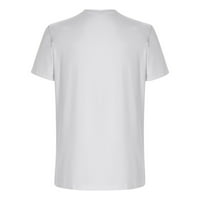 Giligiliso muški vrhovi grafički pamučna fitness sportska majica sa kratkim rukavima okrugla bluza za bluzu za vrata 3D digitalni pulover za ispis