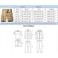 Baccoc Cargo Hlače za muškarce muške hlače Muške čvrstoće boje Lično dizajn Jednostavno pamučno modno