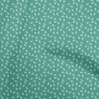 Onuone pamuk poplin zelena i bijela tkanina cvjetna šivaća materijal za ispis tkanina sa dvorištem širom