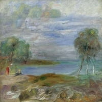 Dvije osobe na ivici vode Print Pierre-Auguste Renoir
