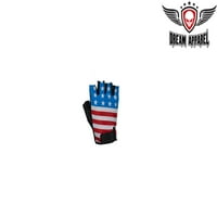 Kožne rukavice bez motocikala sa prstima sa američkom zastavom
