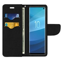 Držač kartica Schickstand Magnetic + Flap novčanik torbica za poklopac za Samsung Galaxy S G 6.1 , ocean morska kornjača