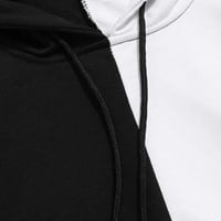 Muške modne kardiganske košulje kaput Muški kaput za kaput s dukserom kapuljača Ležerne patchwork bluza Slim & Streetwear