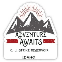 J. Strike Reservoir Idaho Suvenir Vinil naljepnica za naljepnicu Avantura čeka dizajn