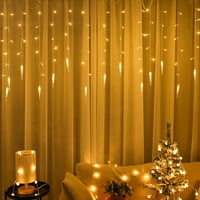 Finelylove LED ledena traka, ledena svjetla Icicle svjetla zavjesa, osam funkcijskih regulatora za unutarnji vanjski vodootporni božićni dan ambijentalna ukrasna svjetla