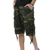 HANAS kamuflaža Multi-džep za muškarce Hlače pamučne kratke hlače kombinezone casual kratke hlače vojska