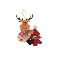 Guvpev božićni ukrasi Poklon Santa Claus Snjegović Drveni igračka za luku Sanse Dekoracija Savršeni