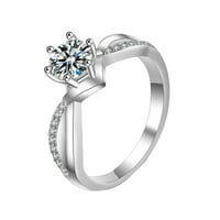 Prstenovi za žene modni nakit prstenovi za žene Romantični vjenčani trak nakit Božićni poklon