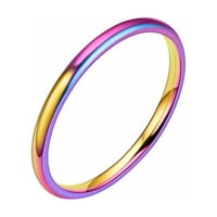 Prstenovi za žene Božić prodaja ponude nehrđajući čelik Glatki prsten titanijum čelični par prsten veličine