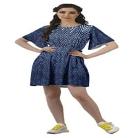 Moomaya remen za crtanje A-line kratka tunika haljina za žene povremene haljine