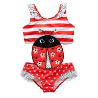 Kupaći odijela za djevojčice Bikinis Little Girl Swim odijelo Slatka dječja djeca Dječja dječaka Bikini 3D crtani kupaći kostimi za kupaće rukavice Summer Beachwear odjeća za kupaće kostime