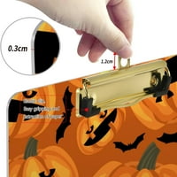 Halloween Happy Golden Pumpkin Bat Clipboard Tvrdborska zagrevanje drveta Ploča i povucite za standardno