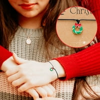Yuehao narukvice WA nakit Božićno konop Santa ručna konopa personalizirana podesiva narukvica na narukvice