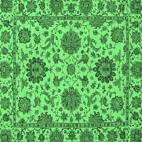 Ahgly Company Indoreni pravokutnik orijentalni smaragd zeleni tradicionalni prostirci, 2 '5'