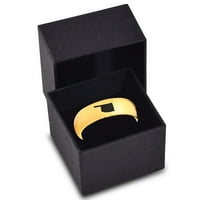 Tungsten Oklahoma usko državni bend prsten za muškarce Žene Udobne cipele 18K žute zlatne kupole polirano