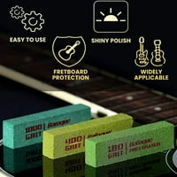 Guitar Fret Poliranje brisači Abraisive za Wret Wire za održavanje alata